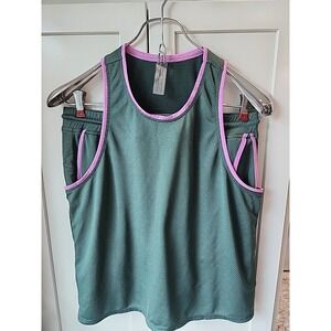 Outdoor Voices Tank And Skort‎ Set Sz M Green/ Purple